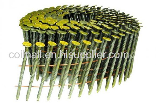 Threaded coil nail parts