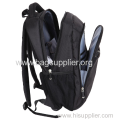 Hot sale trending college bag polyester black sports backpack computer bag