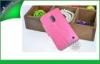 Pink Wallet Flip Leather Nokia Cell Phone Cases For Lumia 620 With Card Slot