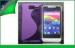Anti-scratch Motorola Cell Phone Protective Cases S-Line TPU Cover Purple