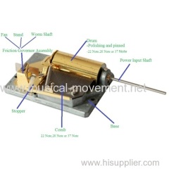 MUSIC BOX PARTS DIAGRAM CUCKOO CLOCK MUSIC BOX MECHANISM NAME