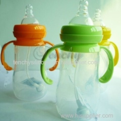 Silicone baby bottles made from 100% food grade silicone