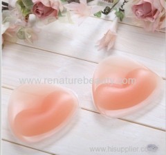 Silicone bra padded enhancer for pushing up breast with breast inserts