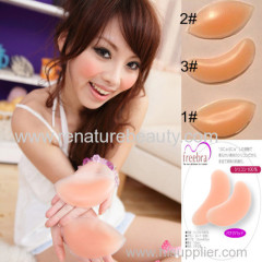 Silicone bra padded enhancer for pushing up breast with breast inserts