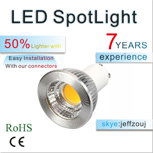 Delivery on time OEM/ODM led spotlight factory Gu10 MOQ PCS/100 COB LED Spot Light manufacturer