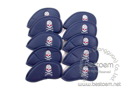 Neoprene with PU leather Golf Iron covers bag pouches holders from BESTOEM