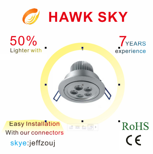 2014 new design hot sale high lumen CE ROHS 3 years warranty warm white led downlights