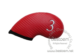 Golf Iron covers made of neoprene with PU leather embroidery number from BESTOEM