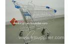 100L shopping carts Zinc plated Blue color plastic