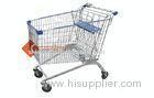 Lightweight Wire Metal Supermarket Shopping Cart For Groceries 240L