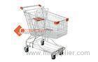 Zinc plated Cold steel Wire Grocery carts Asian design 125L