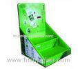200g Craft Paper Green Cardboard Display Counter For Lubricant Commercial Promotion