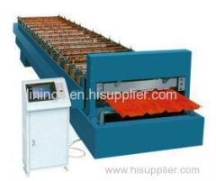Custom Roof Panel Roll Forming Machine with Hydraulic Cutter 0 - 10m/min 11 Stations