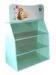 Environment friendly cosmetics supermarket small craft corrugated cardboard display