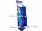 Light Duty CYMK Folding Corrugated Cardboard Display Boxes Aqueous Coating