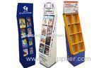 Advertising Corrugated Cardboard Magazine Display Stands Matt Lamination