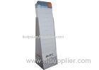 Hooks Hanging Corrugated Cardboard Display Stands For Fashion Jewelry With Lamination / Glossy