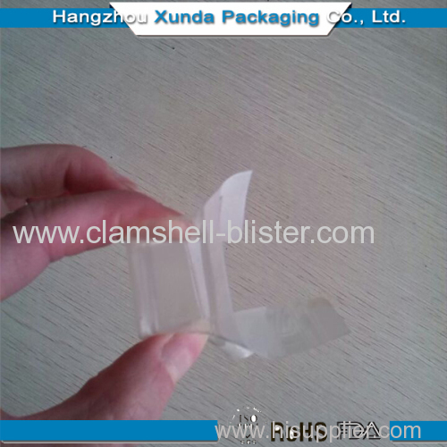Plastic blister packaging tray