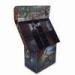 Promotional Cardboard Display Stand with Paper Display Bins and 4C Offset Printing