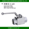 hydac standard high pressure carbon steel or stainless steel 2 way 1 1/2 BSP inch ball valve