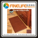 PU+PVC waterproof red brown covering leather antifagitue mat