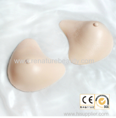 Super light foam silicone breast form for mastectomy surgery using