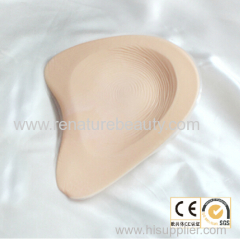 Super light foam silicone breast form for mastectomy surgery using