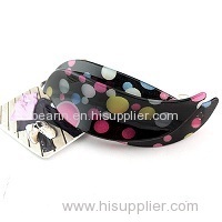 Korean Resin Dot Water Spray Hair Barrettes