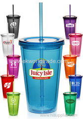 High quality tumbler with straw