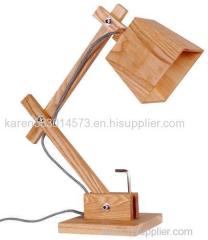 Lightingbird Desk Lighting Home Decorative Wooden Table Lamp