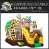The Stone Age Inflatable Castle with Slide
