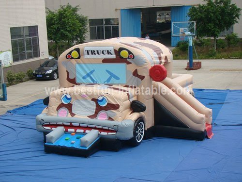Inflatable Military Car Combo Ride