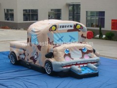 Inflatable Military Car Combo Ride