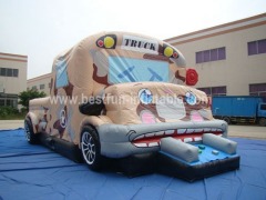 Inflatable Military Car Combo Ride