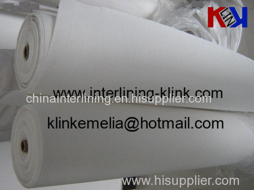 Cap waistband 100% polyester woven fusible interlining