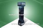 100% Eco - friendly Black Six - side - show Cardboard Hook Display with UV Coating
