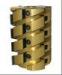 Helical planer shaper cutter head for planing with golden aluminum body