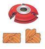 Red painted 3 teeth T.C.T 45 lock miter shaper cutters with finished sandblast