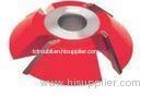 Customized red T.C.T 45 chamfer carbide shaper cutters for wood profiles making