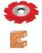 Custom 8 Teeth T.C.T adjustable grooving carbide shaper cutters with spurs