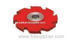 Red painted 8 Teeth TCT 3PCS adjustable grooving shaper cutters for door profile making