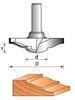 High Precision Silver Welding 45# Carbon Steel Classical Plunge Bit TCT Router Bit