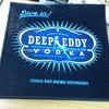 Square Printed PVC Beer Bar Mat Blue Personalised Bar Runners