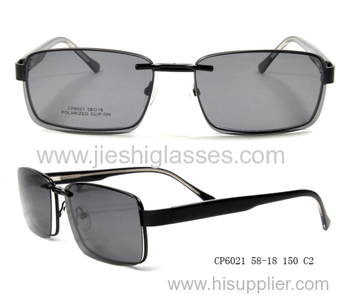 Round Shape eyeglasses frame with clip on sunglasses for unisex