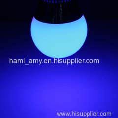 High quality white led light bulbs 3w E27 remote controlled rgb led bulb light