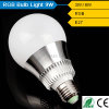 Favorites Compare Hot sale AC85-265V 3W E14/E27/B22 RGB led bulb light /led golf ball bulb