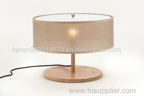 Lightingbird Simple Wood Light Bedroom Wooden Table Lamp
