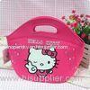Pink Hello Kitty Neoprene Lunch Tote / Picnic Carriers with Zipper