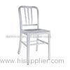 Comfortable Silver Metal Navy Chair For Dinning Room / Home