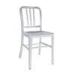 Comfortable Silver Metal Navy Chair For Dinning Room / Home